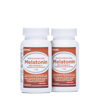 Rapid Dissolving Melatonin 1 mg - Cherry - Twin Pack  | GNC